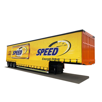 Šoninės užuolaidinės furgono priekaba